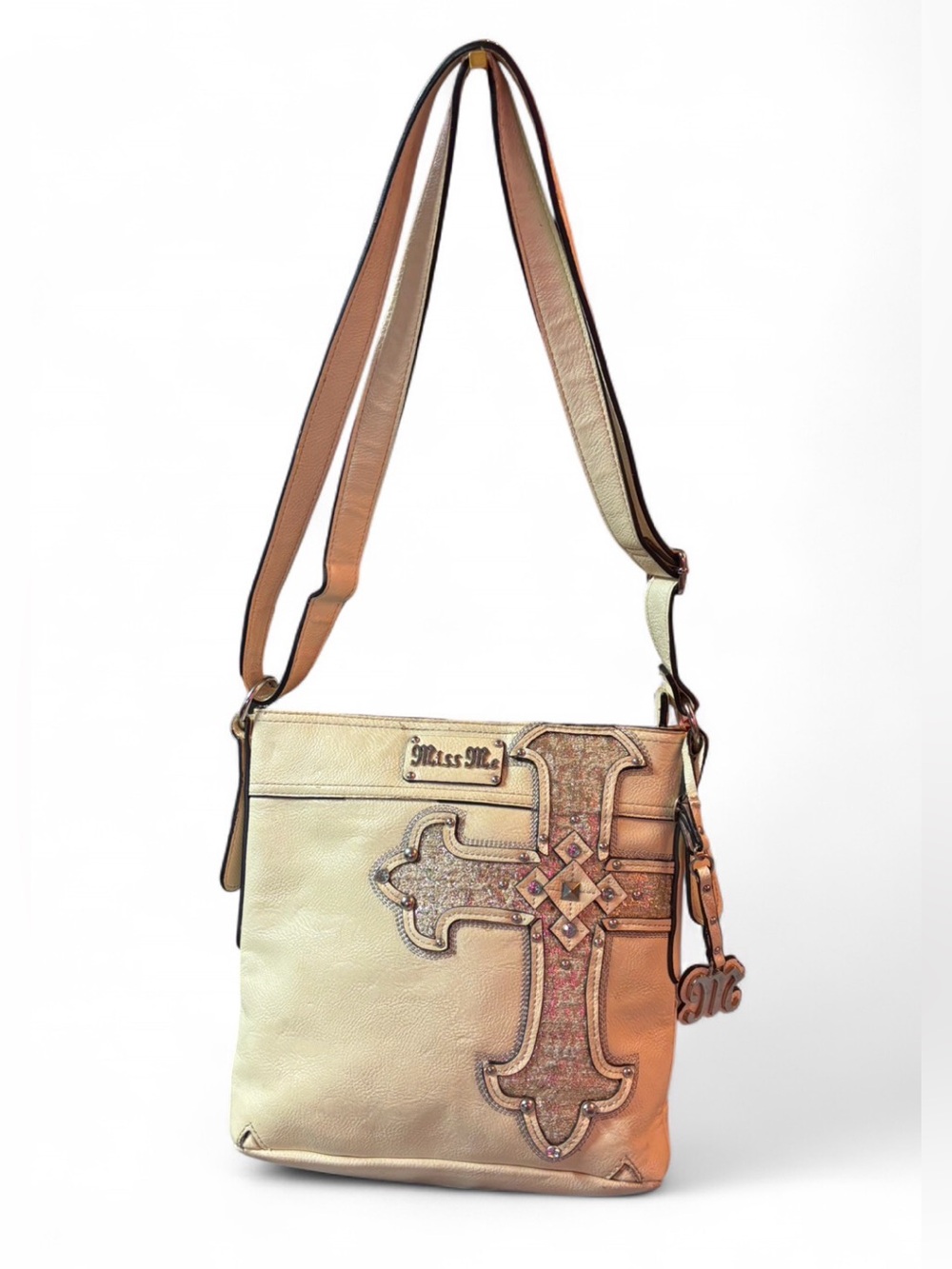Y2K MISS ME CHAMPAGNE GLAM CROSS ILIANA CROSSBODY BAG